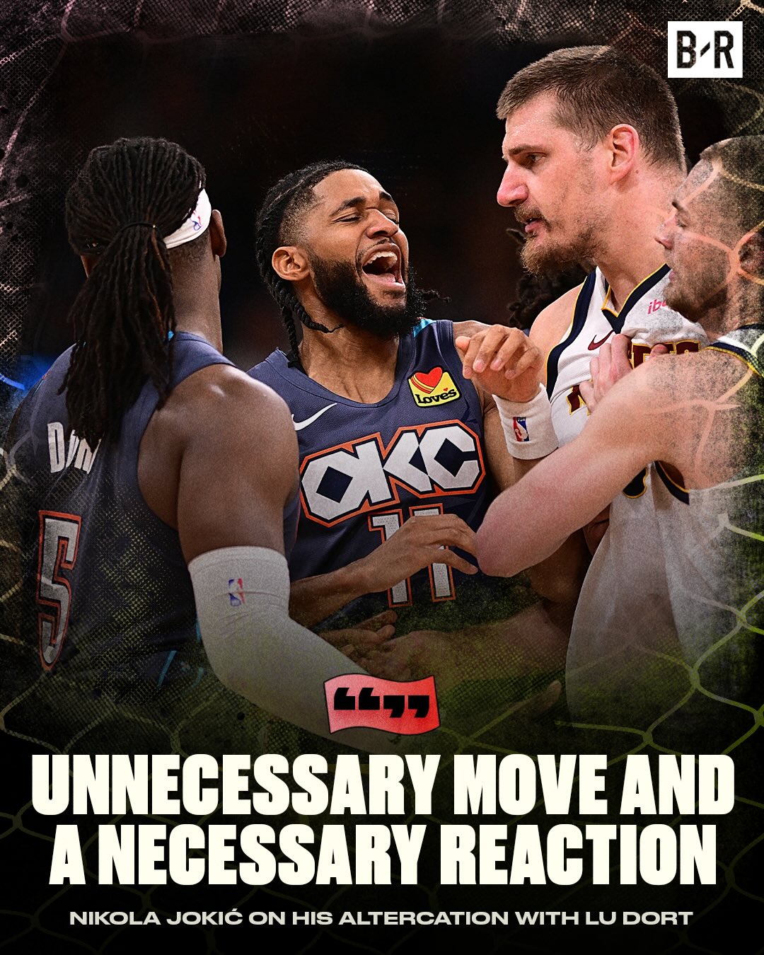 Nikola Jokić calls out Lu Dort for his flagrant foul 👀

(via @altitudetv)