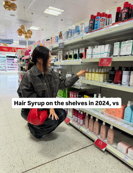 the power of packaging 🤯 

Because it was the product of a DIY student side hustle, until 2025, hair syrup’s packaging was designed for free on canva 

Lol

It got us that far, but by 2025, it was clear that we needed a refresh 🎨 

Look how vibrant & eye catching they are now 💡🫶