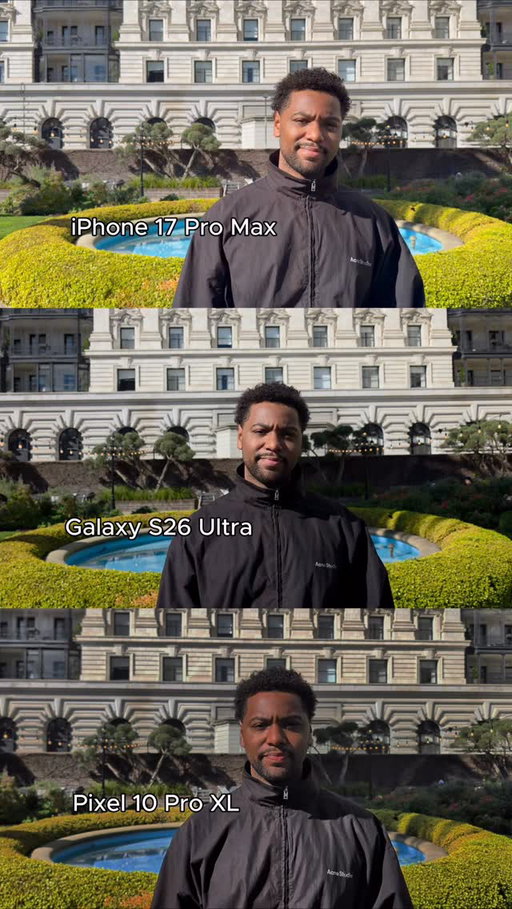 Which camera would you choose between the Samsung Galaxy S26 Ultra, iPhone 17 Pro Max and the Google Pixel 10 Pro XL? 
#tech #iphone #apple #samsung #s26