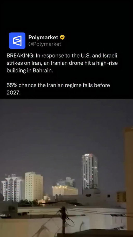 An Iranian drone struck a high-rise residential building in Bahrain, according to local authorities, sending plumes of smoke into the skyline and shattering windows across several floors. 

Emergency crews evacuated residents as investigators assessed the extent of the damage and the potential for further security threats in the Gulf region.