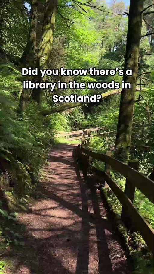 Scotland, you're simply magical! 😍✨ The library at Eas Mòr (meaning 'Big Waterfall' in Gaelic! 🏴󠁧󠁢󠁳󠁣󠁴󠁿) is a gem located on the Isle of Arran and is sure to make you feel as if you've stepped right into a fairytale 🥹 

📍 Eas Mòr Library, @visitarran

#Scotland #VisitScotland #SeachdainNaGàidhlig2026 #WorldGaelicWeek2026 @easmorecology