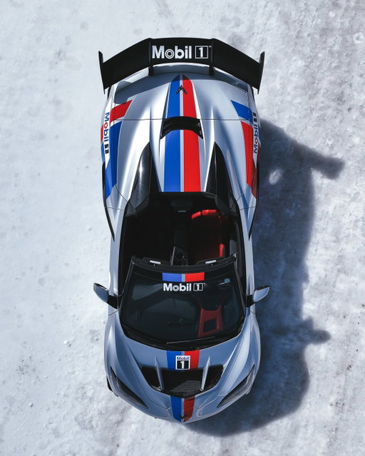 Not all beasts hibernate through the winter. @Corvette lets their monsters roam year-round from the banks of @daytona to the @fat.icerace in the majestic of mountains of Big Sky.