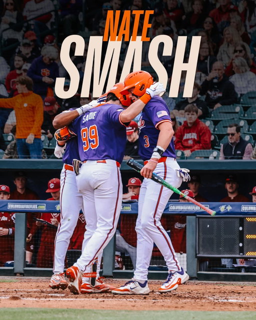 NATE! TIGERS LEAD! 

@natesavoie goes DEEP to put Clemson up 3-1