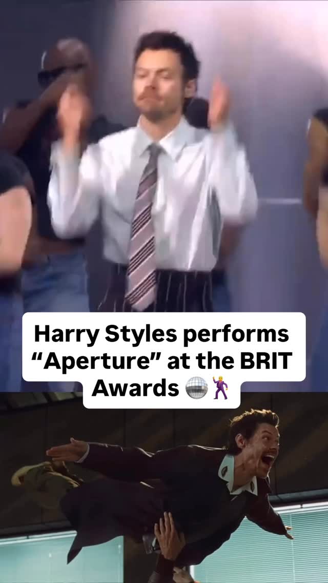 Harry Styles lit up the #BRITs stage with a performance of “Aperture” ✨🫶