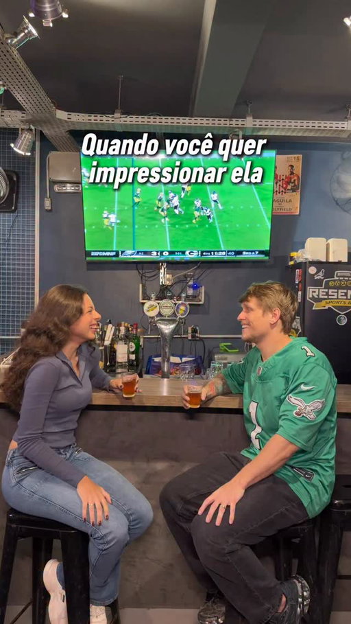 Quando você quer impressionar ela.
@philadelphiaeaglesbrasil #GoBirds #publi
