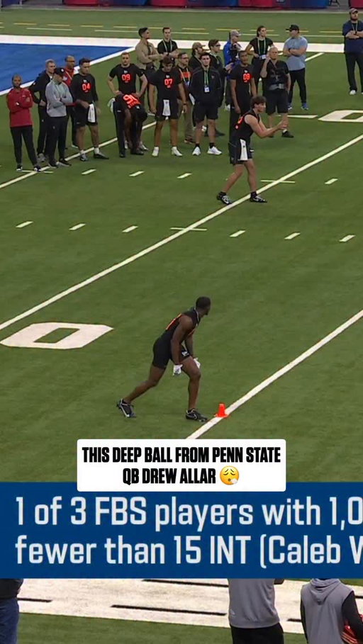 @drew.allar just four months removed from breaking his ankle 😳

2026 NFL Combine on @nflnetwork
Stream on @NFLPlus