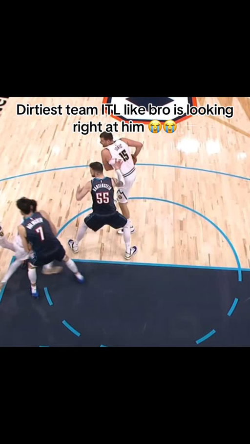 OKC be dirty man #okcthunder #denvernuggets #isaiahhartenstein #ludort #nikolajokic