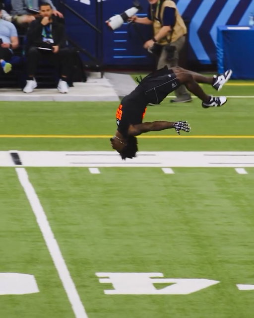 He on X Games mode 🔃

#NFLCombine on @nflnetwork 

#GoDawgs