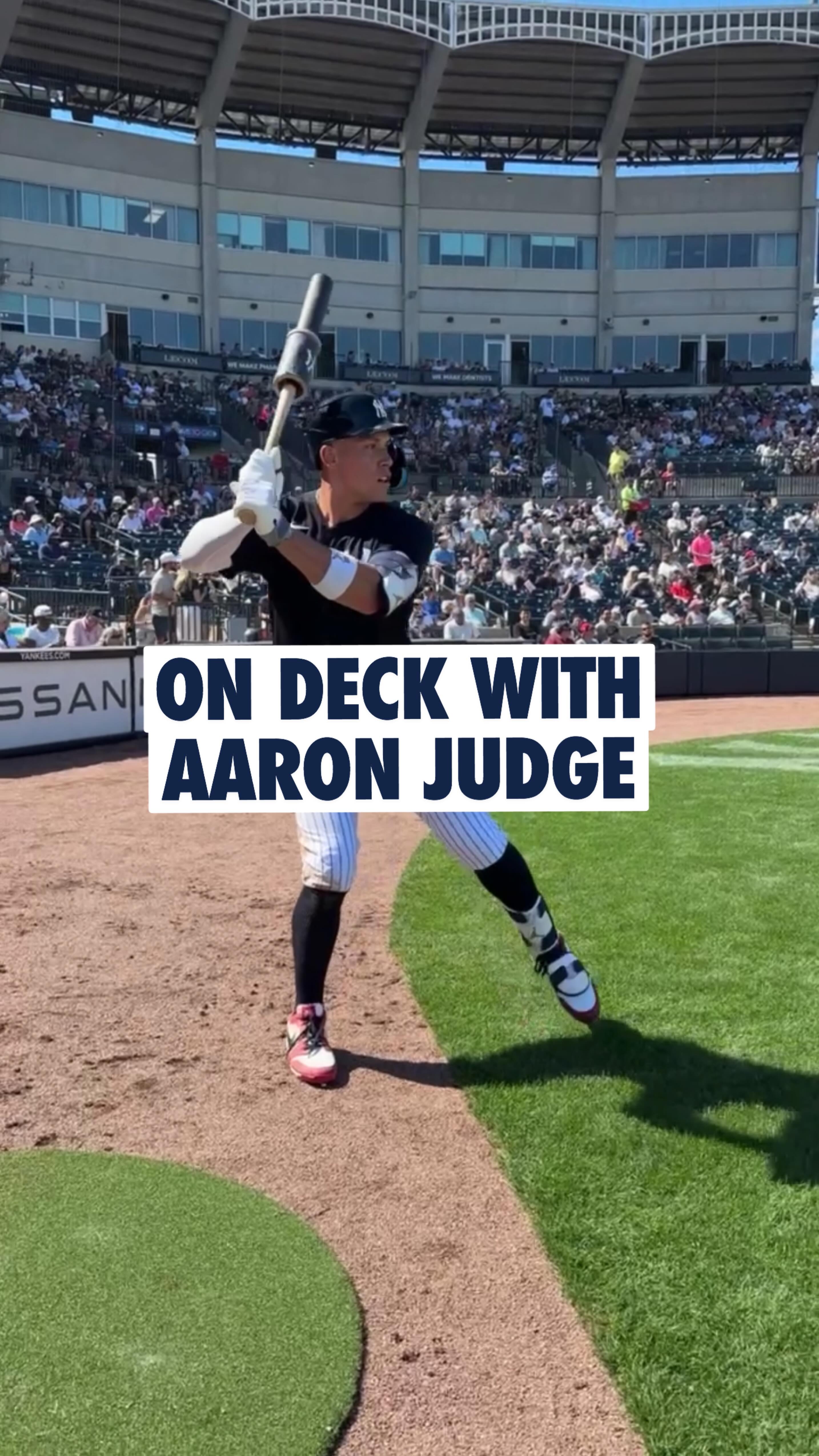 On deck with Aaron Judge 🫡