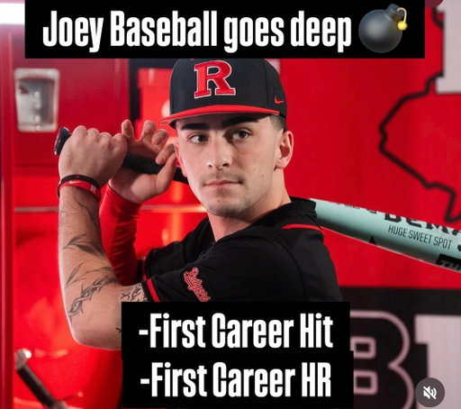 Joey Baseball gone Yard 💣

Rutgers FR IF Joey Erace goes deep for his first career hit AND first career HR! 

Let’s go, Scarlett knights get the W 9-3 over Western Carolina! 

#Develop