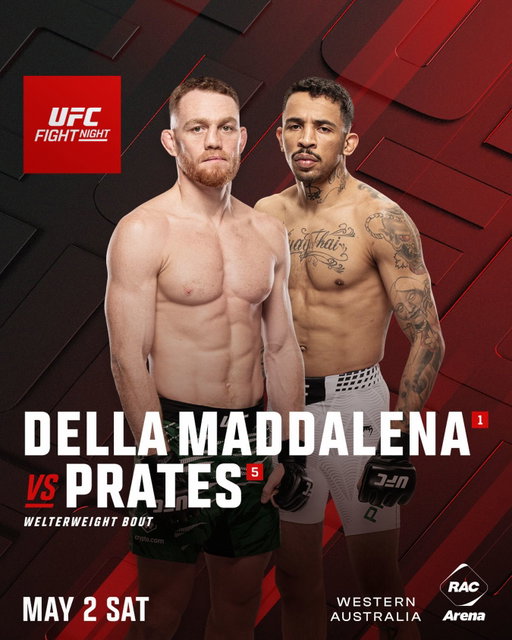 A PERFECT FIGHT for Perth 🦘

@JackDellaMaddalena vs @TheNightmare_170 headlines UFC’s return to Australia!

[ #UFCPerth | LIVE MAY 2 on @ParamountPlus ]