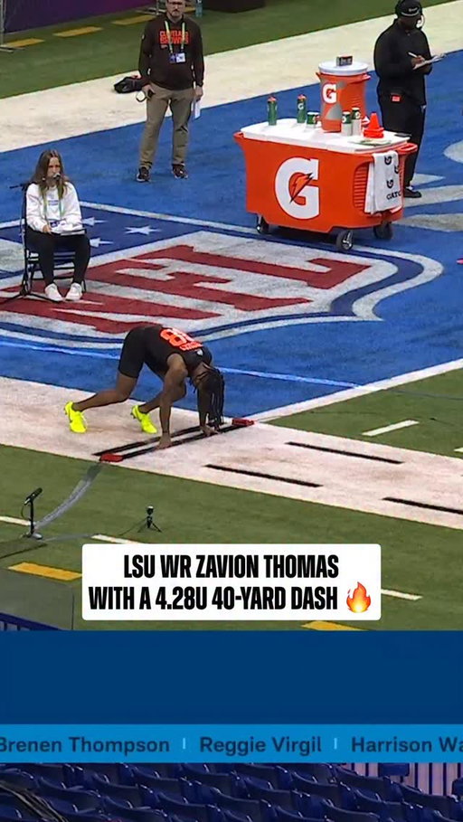 He’s fast fast 💨 

2026 NFL Combine on @nflnetwork
Stream on @NFLPlus