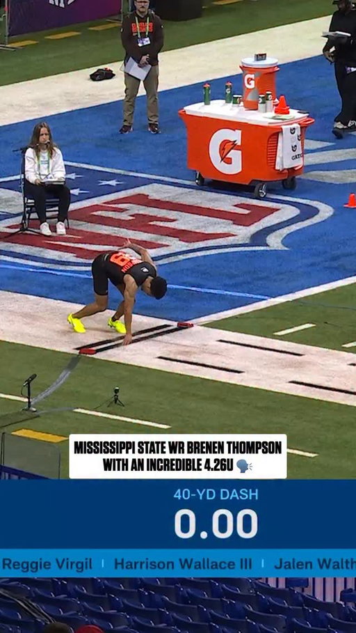 Fast seems like an understatement 😳

2026 NFL Combine on @nflnetwork
Stream on @NFLPlus