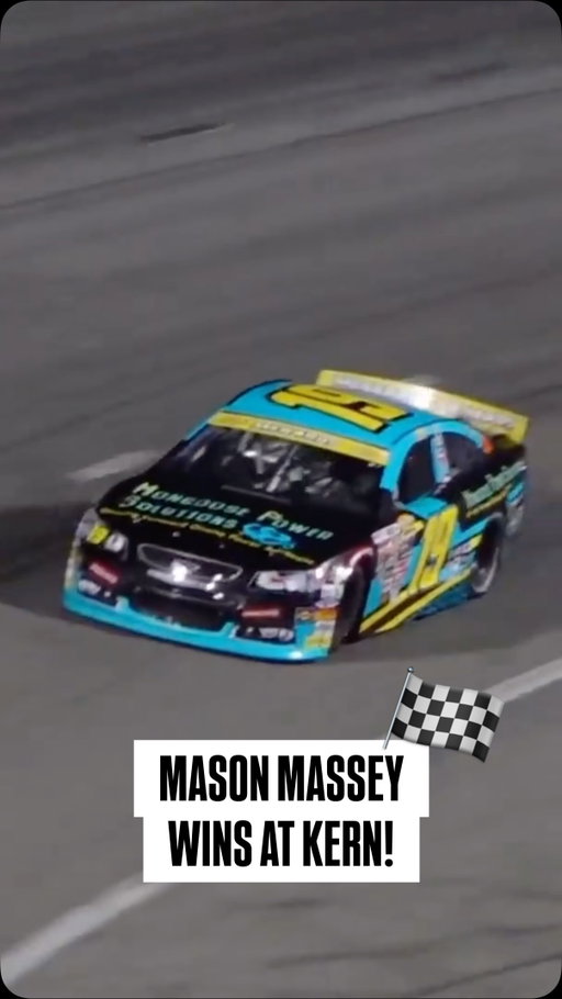 Mason Massey wins in his first ARCA Menards Series West start at @kernraceway! 

📺 @floracing