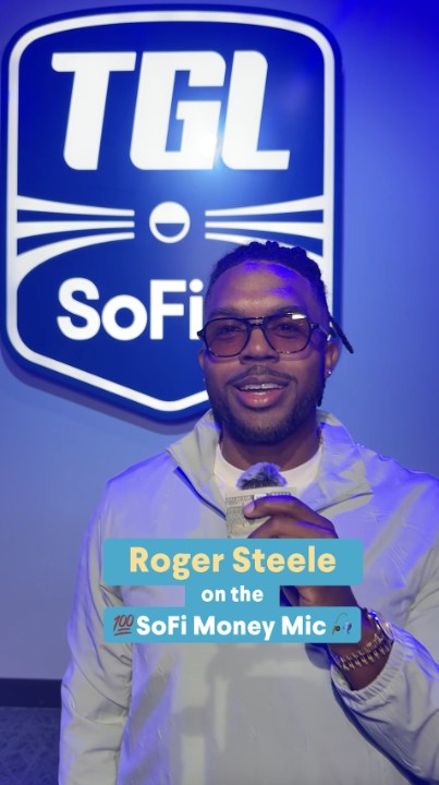 Instead of spending on new clubs, you might want to invest in some lessons 👀 Shout out @roger_steele for dropping some golf (and money) wisdom on the SoFi Money Mic 🎤⛳ Follow @sofi for more hot money takes. #tgl #golf #personalfinance