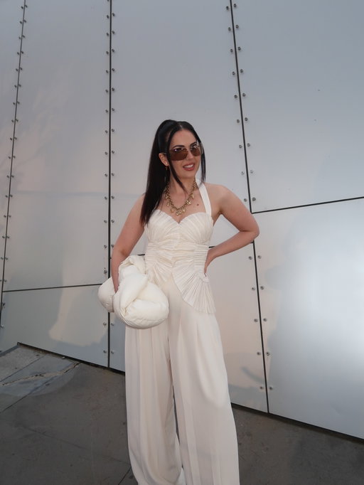 Another day, another look for @melbfashionfestival with @paypalau 

Obsessed with the magic from @romancewasborn @viviennalorikeet - their collections were next level, pure wearable art

Wearing @sheikeandco @miumiu 

#MFF #MelbourneFashionFestival