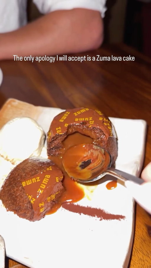 Love is found at Zuma 🎂🧁🍫🍪☕️ #lavacake #dessert #cake #chocolate #yummy