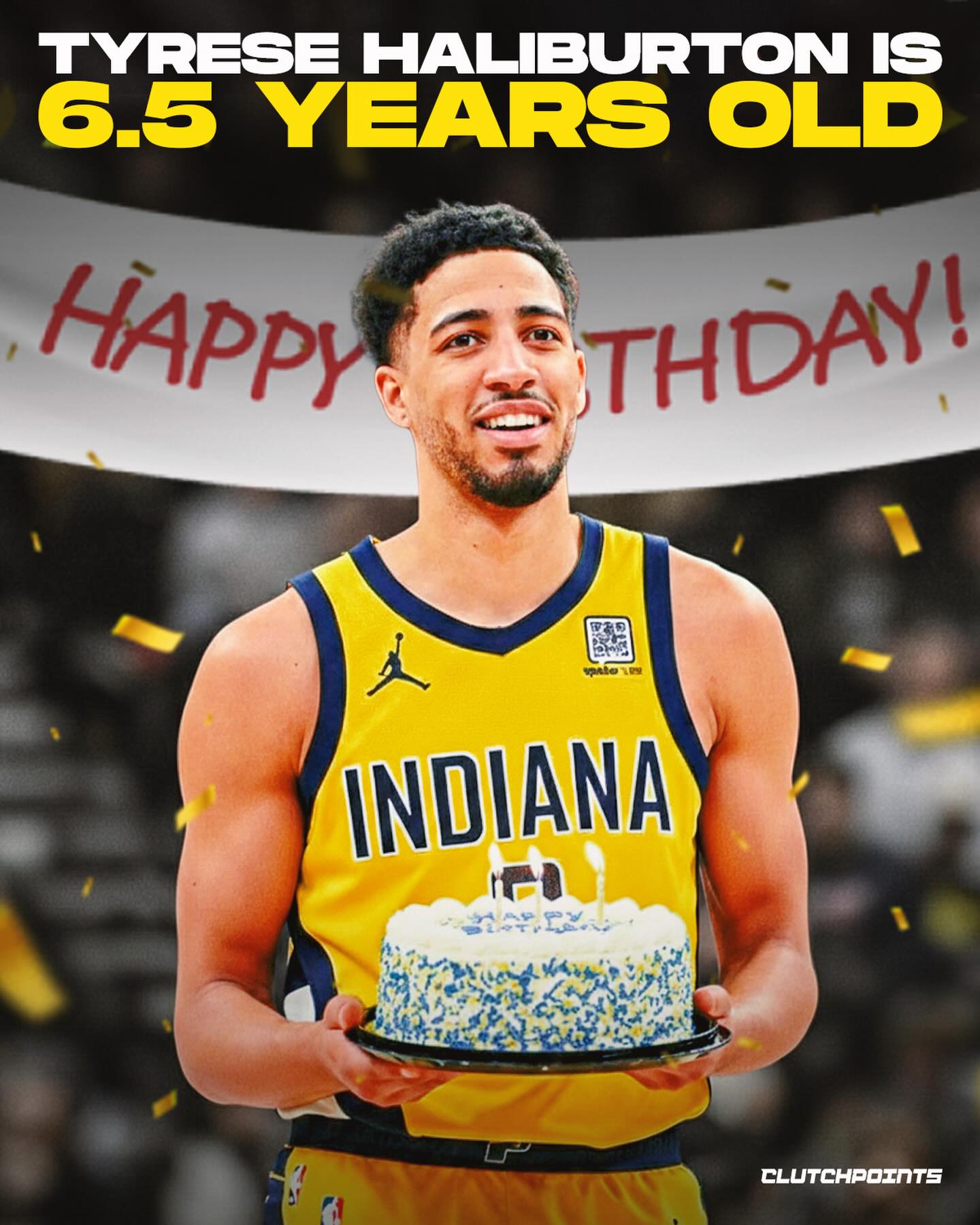 Technically speaking, Tyrese Haliburton just turned 6.5 years old.

The Indiana Pacers star was born on February 29, 2000, a date that only shows up once every four years. That means he’s only had a handful of “real” birthdays so far. 

When the next leap year rolls around, Hali will officially turn 7.

He’s also part of a very small club. Only four NBA players were born on a leap day: Tyrese Haliburton, Chucky Brown, John Chaney, and Vonteego Cummings.

Which leaves the real debate...

When there’s no February 29, does Hali celebrate on February 28 or March 1? 🤔