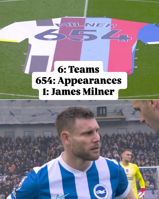 JAMES MILNER HONORED BY THE PREMIER LEAGUE 🏆

A week after breaking the all-time appearances record, James Milner was honored by the Premier League (after being honored by the Guinness Book of World Records earlier in the week).

IS THIS RECORD UNBREAKABLE?