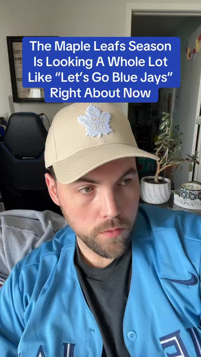 Thank heavens for Spring Training 😂 #torontomapleleafs #torontobluejays #mapleleafs #bluejay #canada @narcitycanada