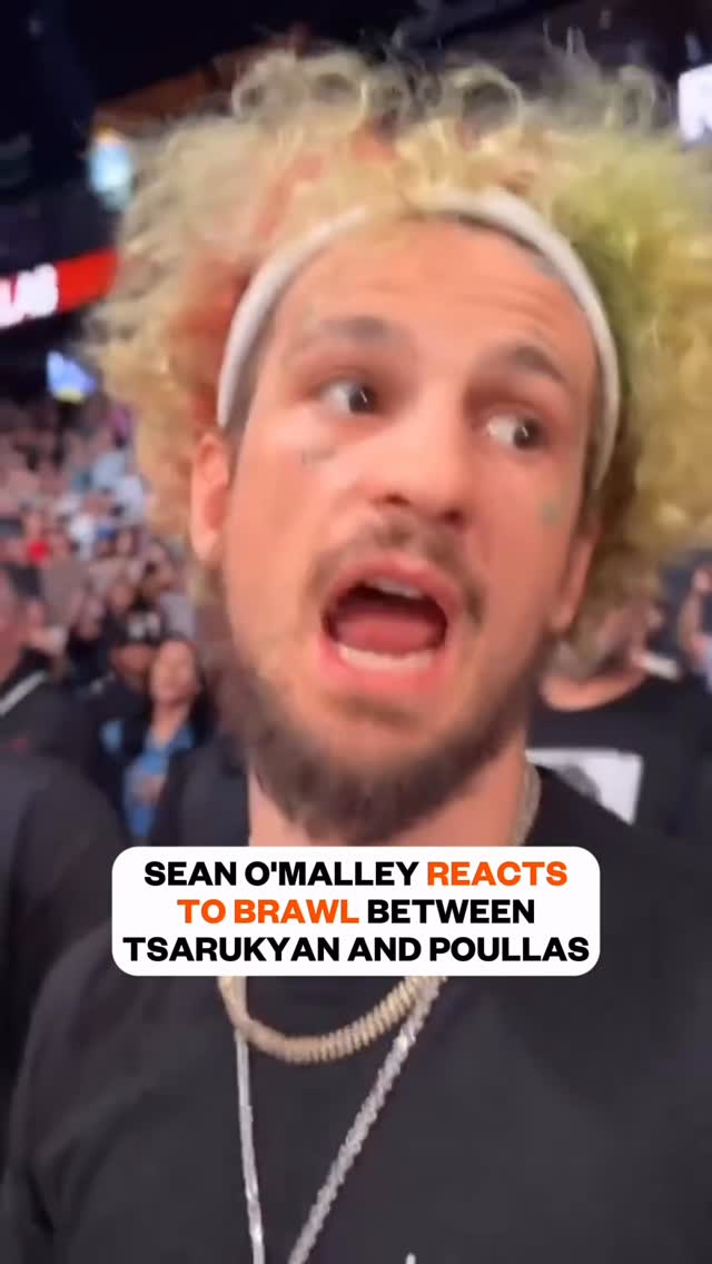 Suga Sean O’Malley reacts as Arman Tsarukyan and Georgio Poullas get into a brawl as their wrestling match ends at RAF 6. 

Despite the chaos, Tsarukyan (-250) wins the match 5-3. 🤑