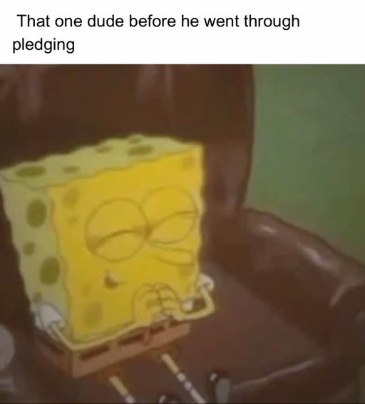 Send this to your pledge bro who changed completely