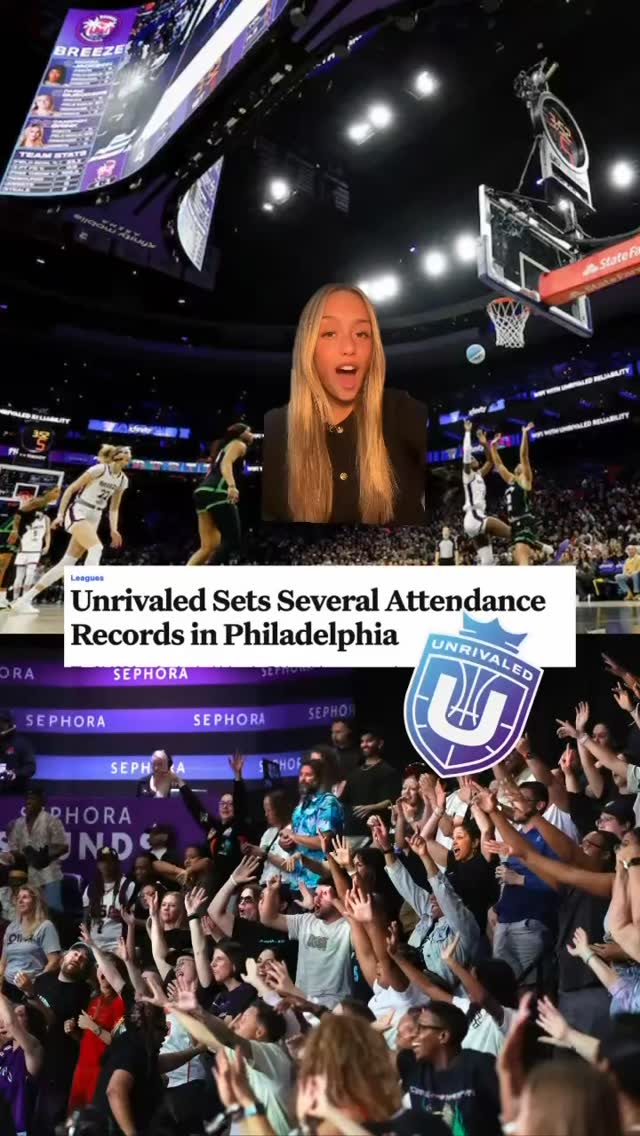 In just Year 2, @unrivaledbasketball the 3-on-3 league co-founded by Napheesa Collier and Breanna Stewart has set the attendance record for a regular season women’s basketball game.

Now they are taking the league semifinals to Brooklyn.

Season 1 proved the players would show up.
Season 2 proved the fans would show up.

Has Unrivaled surpassed your expectations?

Presented by @ally

Ally Bank, Member FDIC.