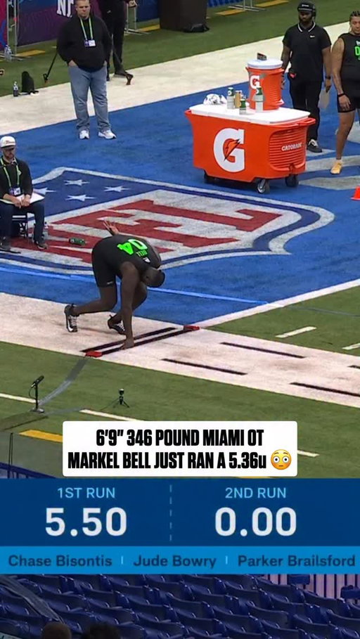 big fella’ absolutely haulin 🫡

2026 NFL Combine on @nflnetwork
Stream on @NFLPlus