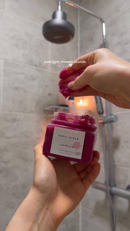 asmr post gym shower sounds 🎧🫧🚿🤍

products 
@_sundayrain_ rose body scrub 
@soapandglory body wash 
@sundaebody cherry whipped shower foam 
@palmersuk vanilla body cream 
@keythofficial epic fleur perfume 

#asmr #asmrsounds #bodycareroutine
