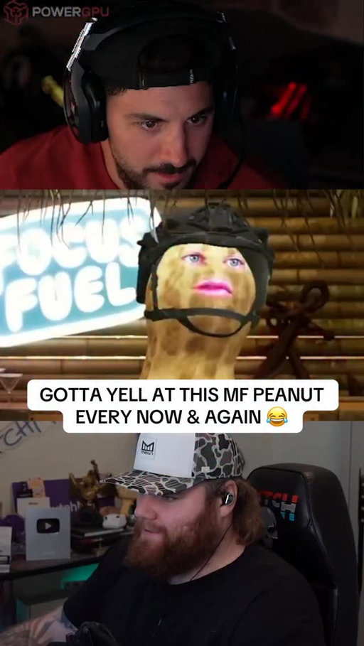 GOTTA YELL AT THIS MF PEANUT EVERY NOW & AGAIN 😂