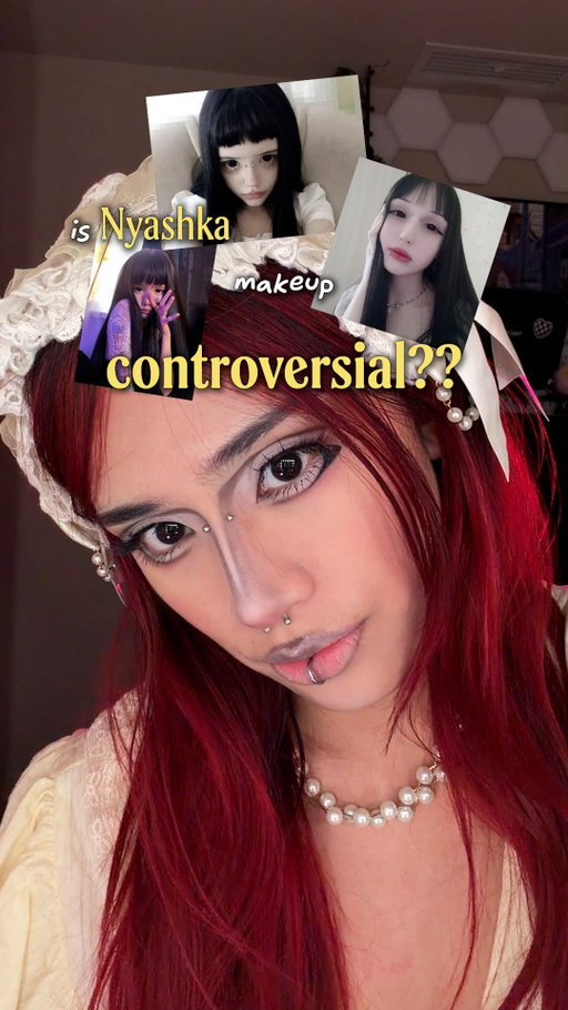 Nyashka 🇷🇺 (NYAAAEH??🇨🇦) beginner makeup tutorial and yap about whether or not this makeup style deserves the backlash 👀🪆

would you wear nyashka? 
——
as a disclaimer, this video contains my own thoughts + opinions and is not meant to incite hate towards anyone. this research was conducted in good faith out of pure curiosity and love for dolly makeup :) 

all in all there is not too much research about Nyashka but @addyharajuku made an amazing video talking about Nyashka that I used to cross reference what I found myself online. overall, this makeup style sits in the center of dolly, cutesy, and creepy, the only time that this could be controversial is through online channels + individual people who act in a certain way (iykwim). Intention + action are always very important so if you’re unsure if whether or not what you’re doing is appropriate, I would always suggest doing more research and asking yourself your intentions behind creating a certain look 💓

—— 💄🛍️🛒
products:
concealer @nyxcosmetics_canada 
foundation @parnell_global 
primer @maybelline 
eyeshadow palette @ucanbemakeup and @anastasiabeverlyhills 
gloss @2an_official 
blush @nyxcosmetics_canada 
eyeliner @revlon 
lashes @amazon 
mascara @canmake_usa @canmake_ca 
setting spray @loreal.canada 
baking powder @makeuprevolution 

—— 💻👩🏻‍💻📝
caracakez, nyashka makeup, controversial makeup looks, russian doll makeup, russian doll, nyashka, makeup tutorial, beginner makeup tutorial, beginner makeup, nyashka makeup tut, asian fishing 

#nyashka #beginnermakeuptutorial #russiandoll #russianmakeup #dollymakeup