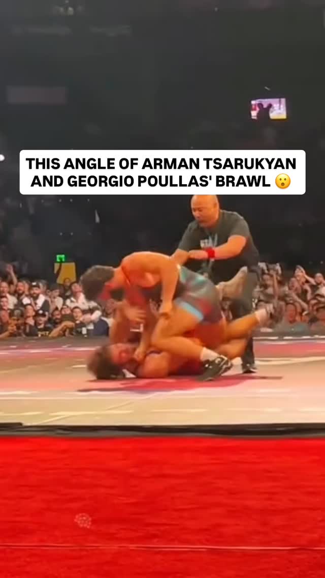 Arman punched Georgio Poullas after wrestling match 😬

(via @wrestlersgrind) #ufc #mma #wrestling #armantsarukyan #georgiopoullas