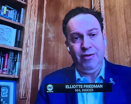 Eliotte Friedman having a book that says “baseball” on display during his TNT segment is 100% on purpose and 100% why he’s the best insider in baseball. Dude is built different.