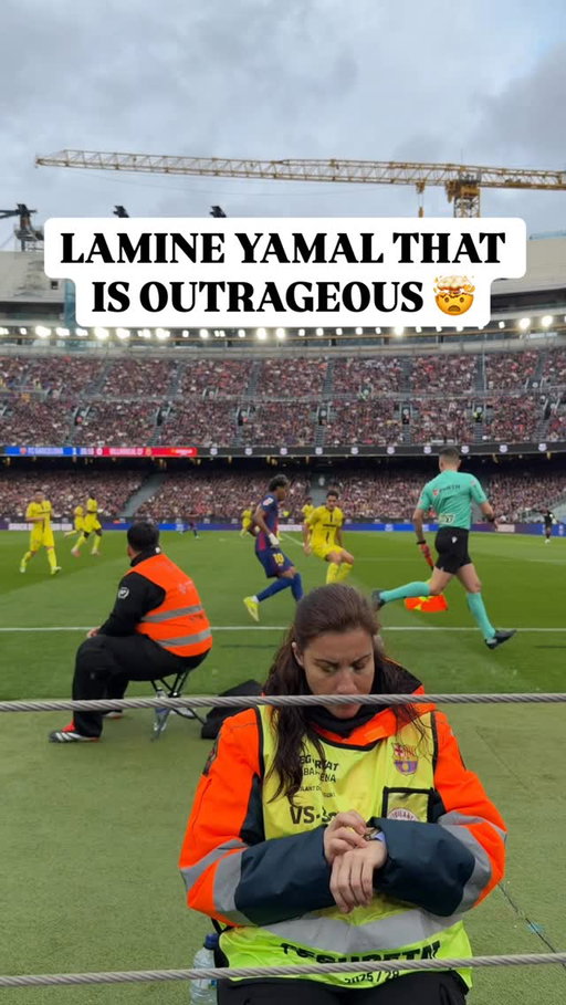 WHAT A GOAL 😱

Barça’s 18-year-old starboy scored his first career hat-trick on Saturday against Villarreal, and he did it in STYLE 👏

Lamine Yamal also surpassed 100 goals and assists on Saturday, achieving this three years sooner than Lionel Messi and Cristiano Ronaldo, who both hit that mark at 21 years old 💫

📹: @xalv__