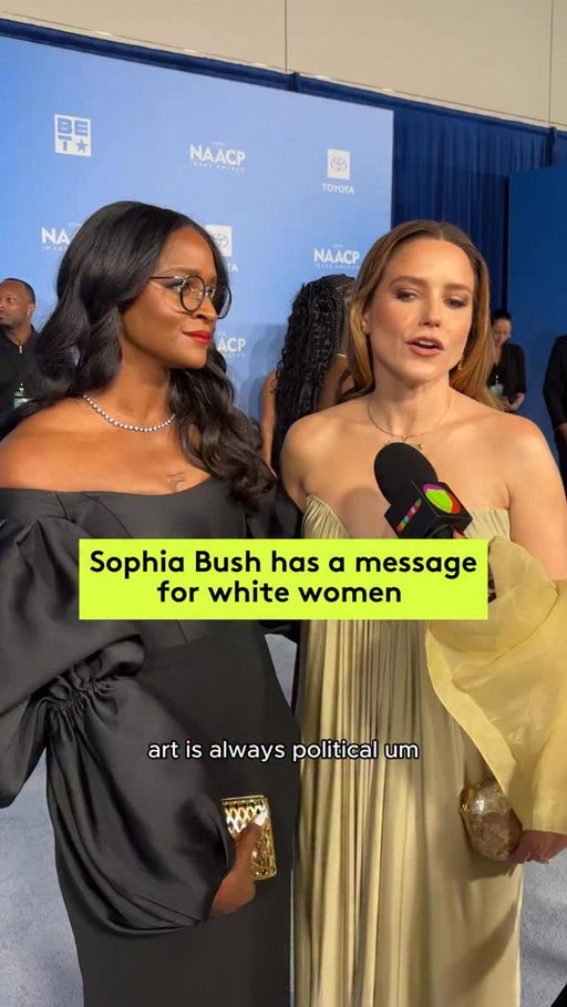 Louder for the people in the back! Actress and activist @sophiabush took to the @naacpimageawards red carpet with best friend and @unionheritage partner @nialauryn and shared a message to her fellow white people: step it up.

#imageawards