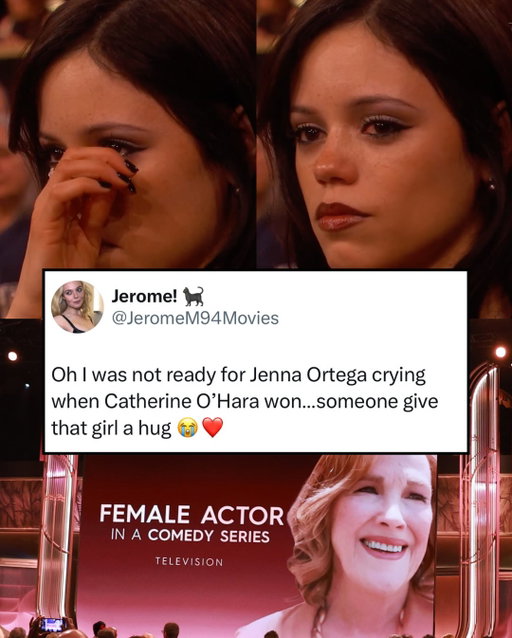 This moment broke me, we love you Jenna. 💔

Photos: @netflix / #Beetlejuice / Getty #ActorAwards #SAGAwards #JennaOrtega #CatherineOHara