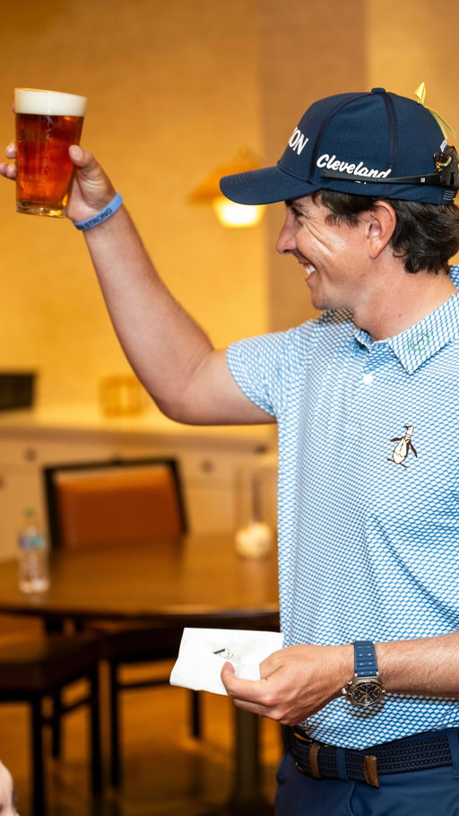 Cheers to the champ!