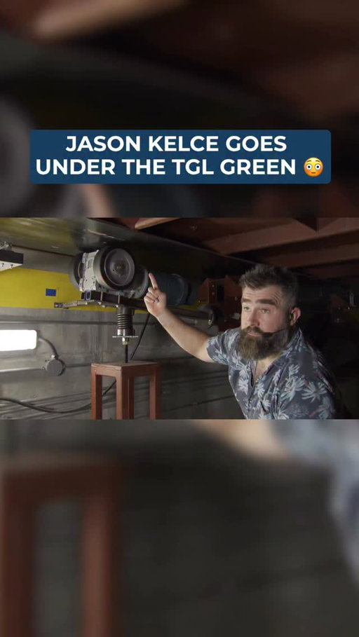 Well yeah, of course we sent @jason.kelce under the green to explain how the turntable works.