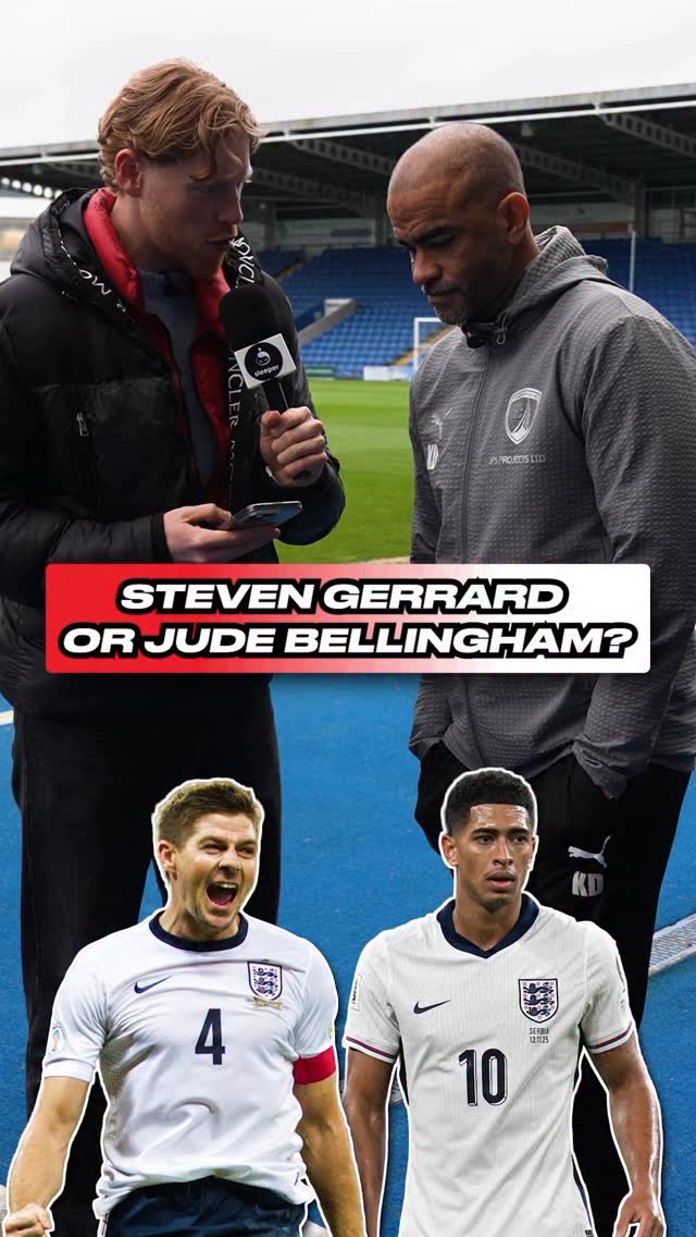 Steven Gerrard vs Jude Bellingham! 🏴󠁧󠁢󠁥󠁮󠁧󠁿🤯

Kieron Dyer REALLY struggled to pick between the two... 👀

If you had to pick one for the World Cup, are you still taking a prime Steven Gerrard? 🤔

#worldcup2026 #realmadrid #liverpool #england