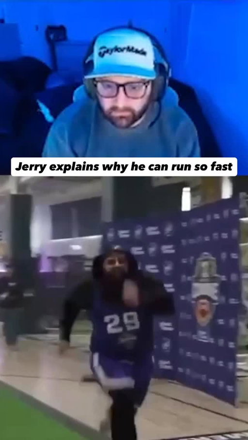 Jersey Jerry has had a lot of practice sprinting