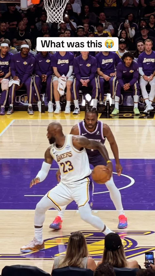 LeBron just trying things in year 23… still made it 🤣