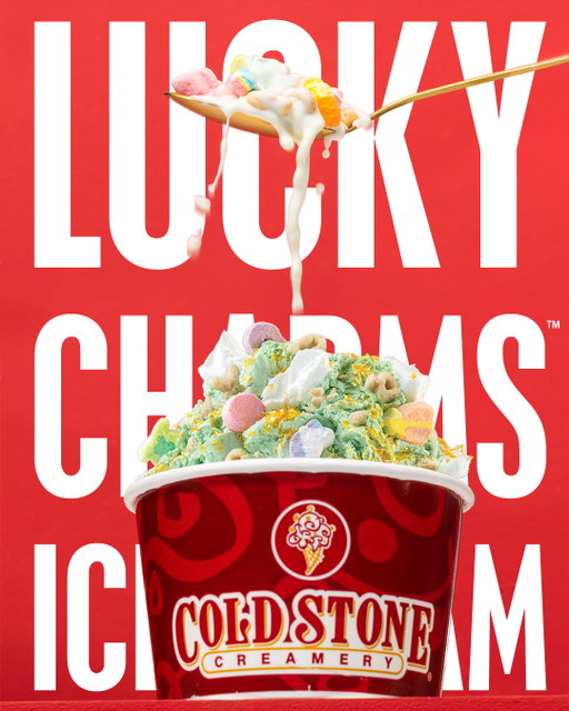 Back and better than ever, straight from your favorite leprechaun! 🌈🍦🍀🌙🦄⭐🧲💖

🍦 Ice Cream at the End of the Rainbow™ Creation™
Lucky Charms™ Ice Cream, Lucky Charms™ Cereal, Whipped Topping & Gold Glitter

🥤 Sprinkled with Charms™ Shake
Lucky Charms™ Ice Cream topped with Whipped Topping, Gold Glitter & Lucky Charms™ Cereal

Tip: Try your Ice Cream in a green waffle cone or bowl!🍀