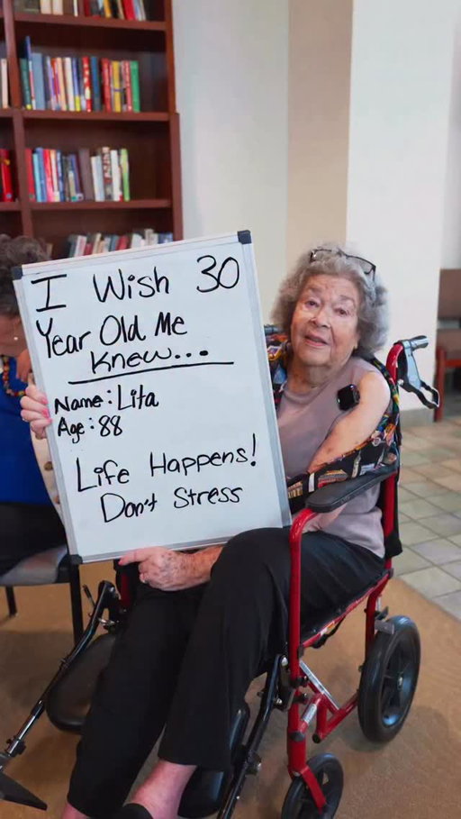 If you’re 30 and watching this, our residents have some advice for you ❤️ #oldfriendclub

Home: @riverspringnyc