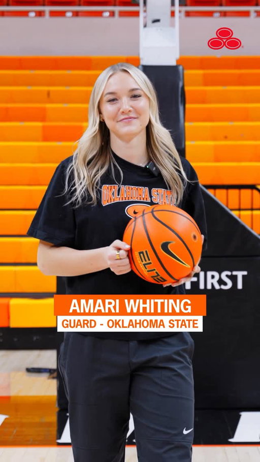 Amari Whiting is going Stanchion to Stanchion with @statefarm! 🏀 She reveals whose highlight reel fuels her 🔥👀

#GoPokes #StateFarmPartner