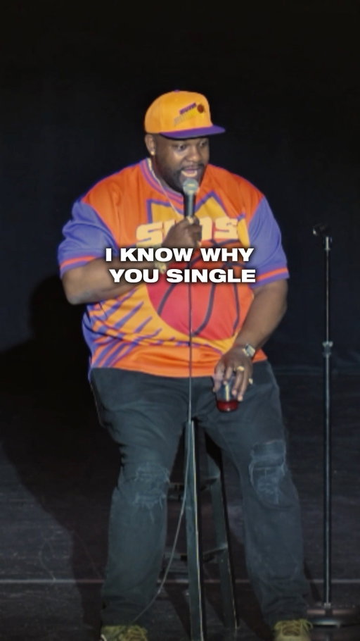 Now I Know Why She Single 🤣

My Netflix Special Is Out NOW!!! Watch My Brand New Crowd Work Joint On Youtube!!!
#FYP #Comedy #Standupcomedy #Funny
BIG DOG TOUR TICKETS🔥
Natejacksoncomedy.Com/tour-dates
Tickets on sale NOW!

MAR 13 - 15  FRI - SUN
Columbus Funny Bone Comedy Club
Columbus, OH, United States

MAR 18 - 22
The Stress Factory comedy club, Bridgeport @ 7:00 PM
Bridgeport, CT, United States

MAR 26 - 29
San Jose Improv @ 7:30 PM
San Jose, CA, United States

APR 2 - 4 THU - SAT
Richmond Funny Bone Comedy Club
Richmond, VA, United States

APR 10 - 12 FRI - SUN
Stand Up Live
Phoenix, AZ, United States

APR 18 SAT
Robert Kirk Walker Theatre @ 7:30 PM
Chattanooga, TN, United States

APR 19 SUN
Ryman Auditorium @ 7:00 PM
Nashville, TN, United States

MAY 1 FRI
Tennessee Theatre @ 7:30 PM
Knoxville, TN, United States