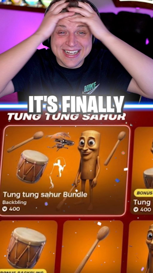 TUNG TUNG TUNG SAHUR in Fortnite 😂

#fortnite #gaming #brainrot