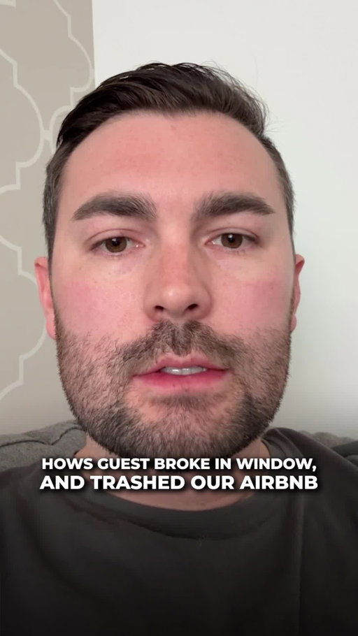 A guest didn't check in, but decided to break in through the window instead...