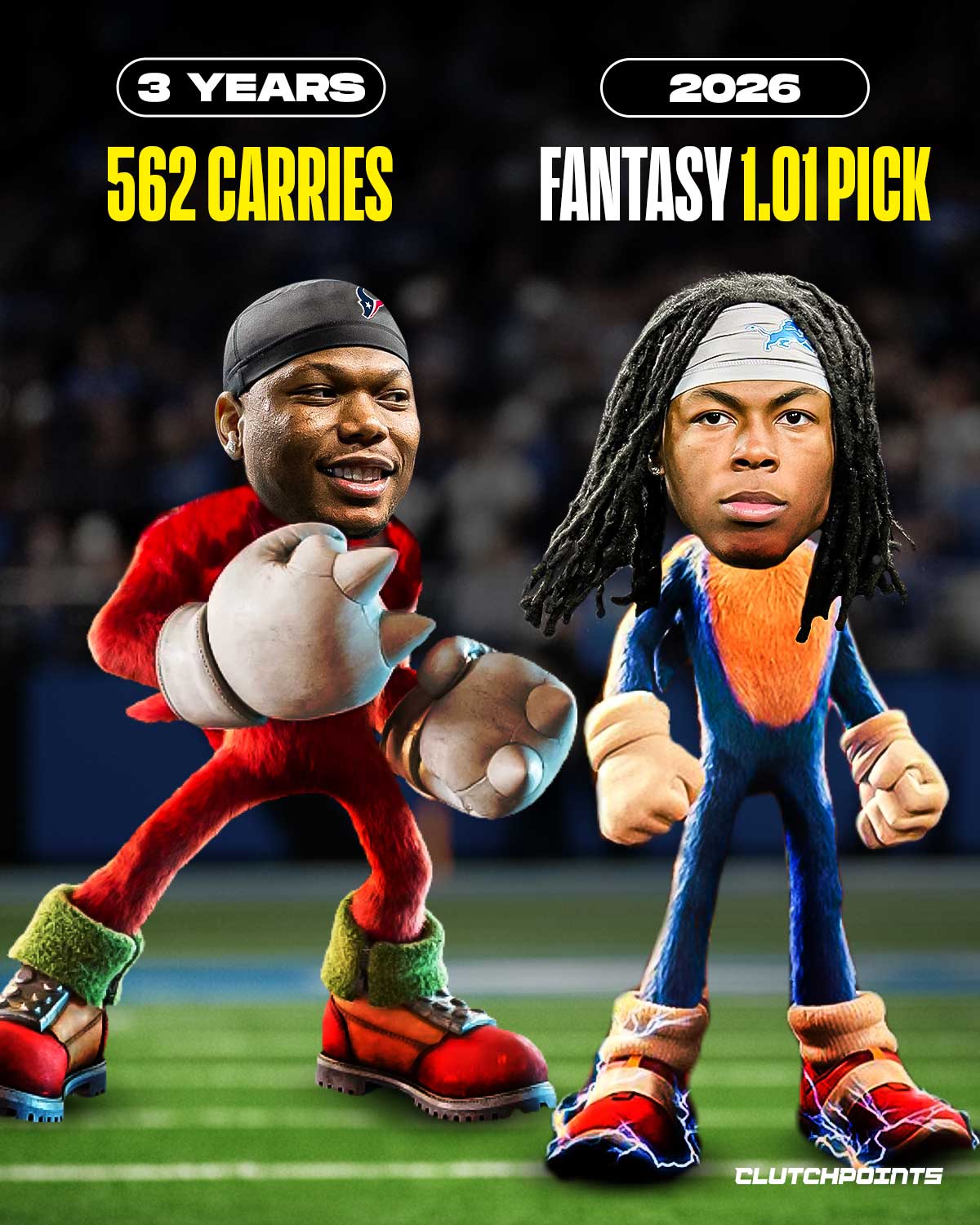 The Lions officially cleared the path for the Jahmyr Gibbs era by trading David Montgomery to the Houston Texans. 🦁

Montgomery lands in Houston to provide the veteran grit needed for a franchise looking to solidify their ground game for the 2026 season.

This move eliminates the primary vulture in Detroit and positions Gibbs as a consensus top-tier pick in all fantasy formats. 💎

After a 2025 campaign where he averaged over five yards per carry, the elusive back is now the undisputed engine of the Lions' offense. 

With Montgomery’s significant red-zone volume now vacated, the statistical ceiling for Gibbs in the Motor City is effectively limitless. 

The front office is doubling down on explosive playmaking as the cornerstone of their championship window under Dan Campbell. 

Which player would you take with the 1st-overall pick in fantasy drafts this year instead of Gibbs? 🤔