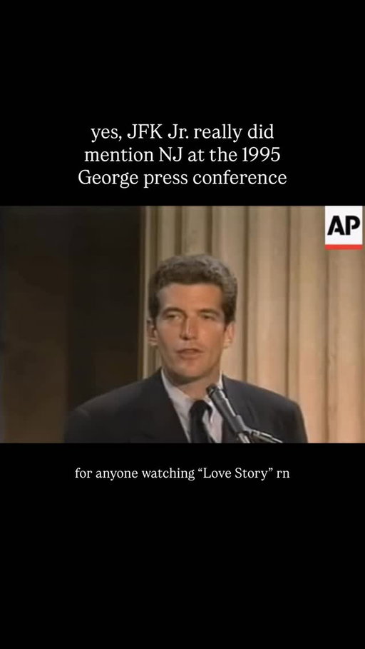 for anyone watching “Love Story” right now... yes that scene really happened, including the NJ dig

🎥: The Associated Press, September 1995