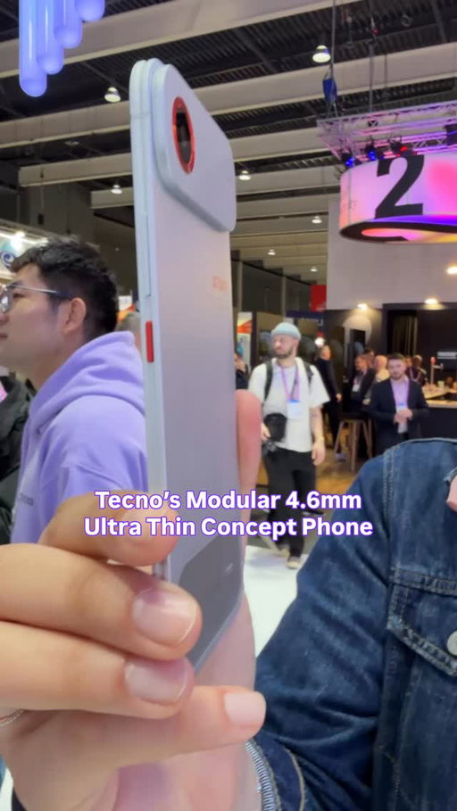 Tecno introduced its new “modular magnetic interconnection technology” with a 4.6mm ultra thin phone concept. There are plenty of ways you could customize this phone depending on your needs with a 4.5mm power bank, telephoto lens, and more. CNET Senior Technology Reporter Abrar Al-Heeti is here to give you a first look. #tecno #modularphone #conceptphone #tecnoslim #mwc2026